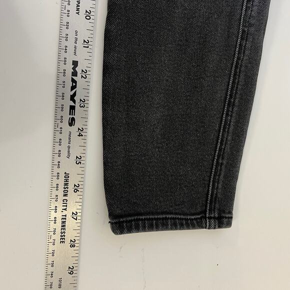Good American Womens Good Curve Skinny Jeans Size 2 Black Denim Hi Rise Stretch - Picture 12 of 12